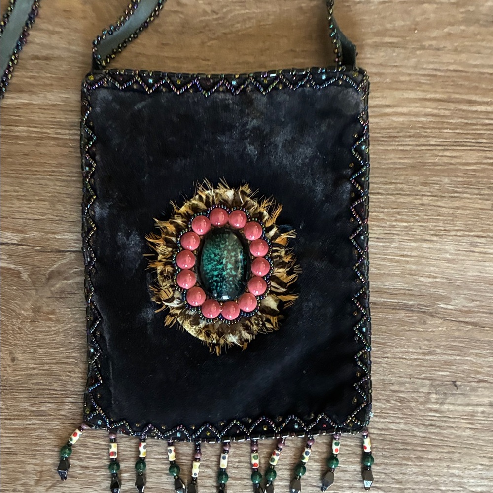 Boho Velvety purse - Picture 2 of 8